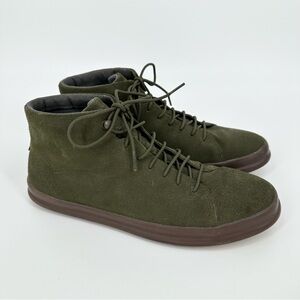 Camper Chasis Ankle Hi Top Suede Olive Green Sneaker Shoe Boot